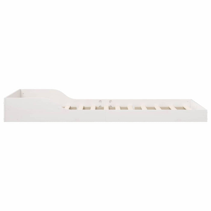 Cadru de pat Alb 80 x 210 cm Lemn de pin masiv - WALTI WALTI