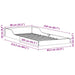 Cadru de pat Alb 80 x 210 cm Lemn de pin masiv - WALTI WALTI