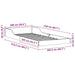 Cadru de pat Maroniu cerat 100 x 210 cm Lemn de pin masiv - WALTI WALTI