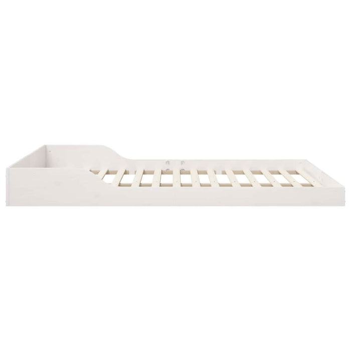 Cadru de pat Alb 140 x 210 cm Lemn de pin masiv - WALTI WALTI