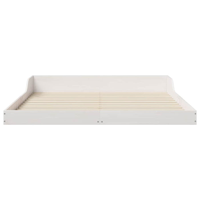 Cadru de pat Alb 160 x 210 cm Lemn de pin masiv - WALTI WALTI