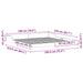 Cadru de pat Maroniu cerat 180 x 210 cm Lemn de pin masiv - WALTI WALTI