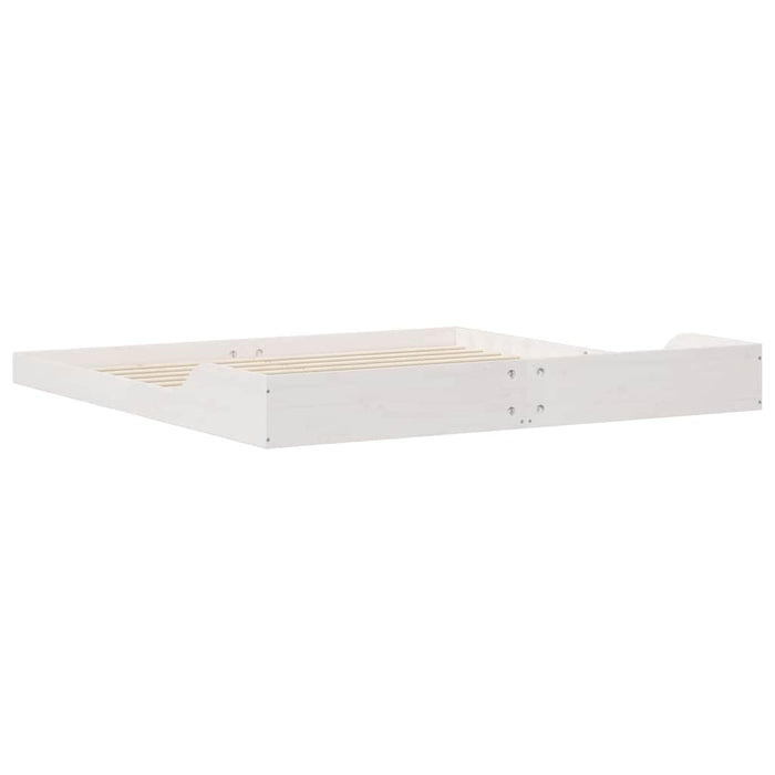 Cadru de pat Alb 200 x 210 cm Lemn de pin masiv - WALTI WALTI