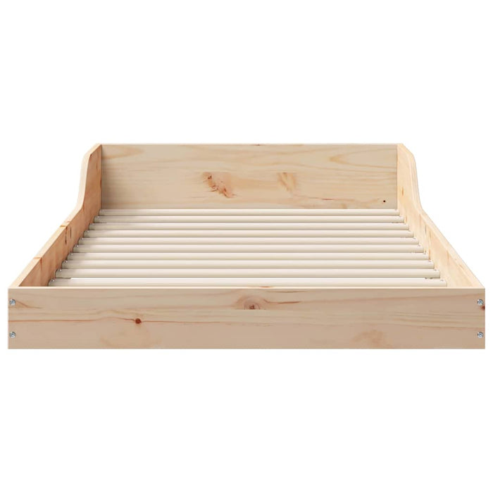 Cadru de pat natural 80 x 220 cm Lemn de pin masiv - WALTI WALTI