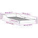 Cadru de pat natural 80 x 220 cm Lemn de pin masiv - WALTI WALTI