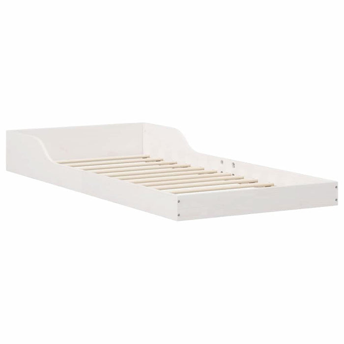 Cadru de pat Alb 80 x 220 cm Lemn de pin masiv - WALTI WALTI