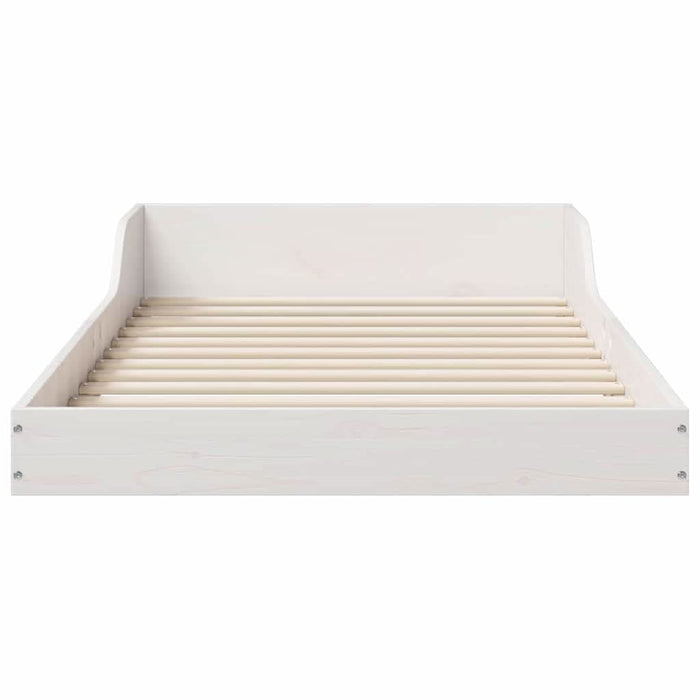 Cadru de pat Alb 80 x 220 cm Lemn de pin masiv - WALTI WALTI