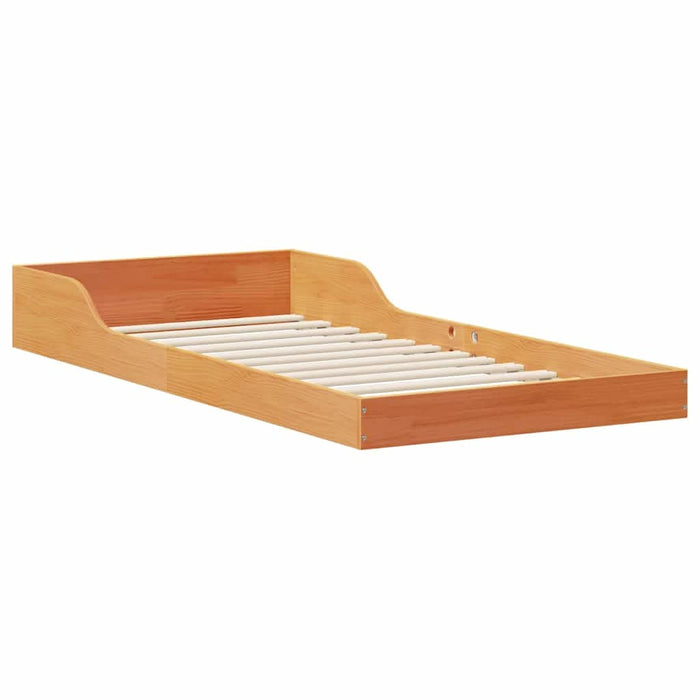 Cadru de pat Maroniu cerat 80 x 220 cm Lemn de pin masiv - WALTI WALTI
