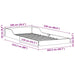 Cadru de pat natural 100 x 220 cm Lemn de pin masiv - WALTI WALTI