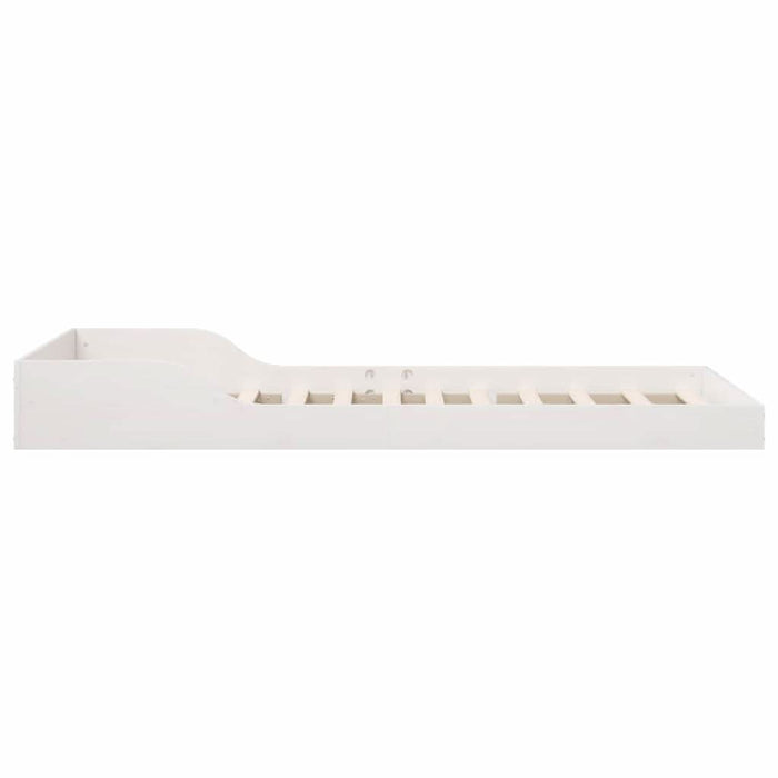 Cadru de pat Alb 100 x 220 cm Lemn de pin masiv - WALTI WALTI