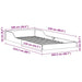 Cadru de pat Alb 100 x 220 cm Lemn de pin masiv - WALTI WALTI