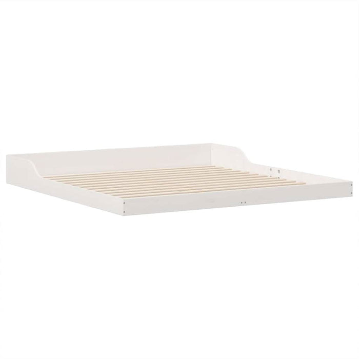 Cadru de pat Alb 200 x 220 cm Lemn de pin masiv - WALTI WALTI