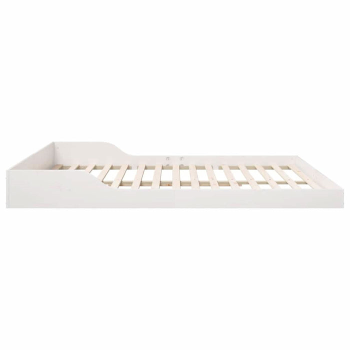 Cadru de pat Alb 200 x 220 cm Lemn de pin masiv - WALTI WALTI