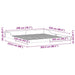 Cadru de pat Alb 200 x 220 cm Lemn de pin masiv - WALTI WALTI