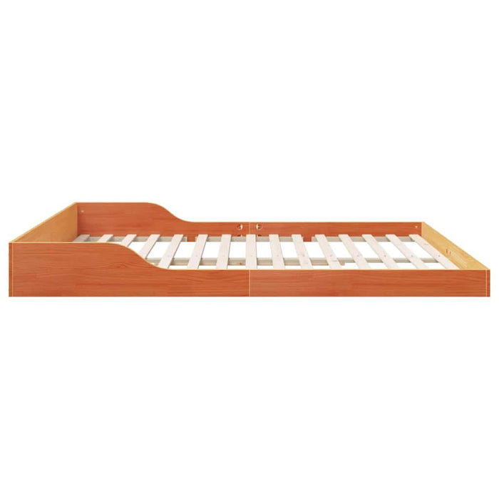Cadru de pat Maroniu cerat 200 x 220 cm Lemn de pin masiv - WALTI WALTI