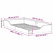 Cadru de pat Maro 80 x 200 cm Lemn de pin masiv - WALTI WALTI