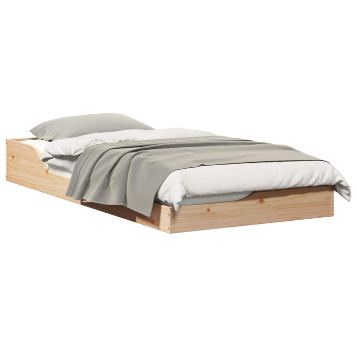 Cadru de pat Maro 75 x 190 cm Lemn de pin masiv - WALTI WALTI