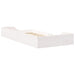 Cadru de pat de podea Alb 75 x 190 cm Lemn masiv de pin - WALTI WALTI