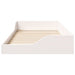 Cadru de pat de podea Alb 75 x 190 cm Lemn masiv de pin - WALTI WALTI
