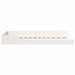 Cadru de pat de podea Alb 75 x 190 cm Lemn masiv de pin - WALTI WALTI