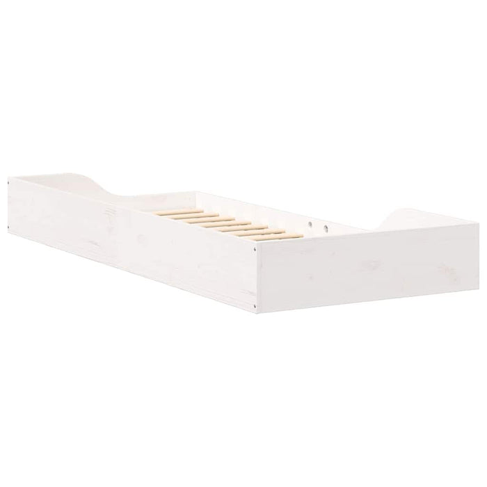 Cadru de pat Alb 80 x 210 cm Lemn de pin masiv - WALTI WALTI