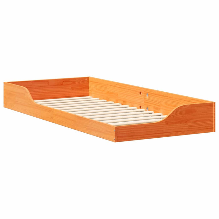 Cadru de pat Maroniu cerat 80 x 210 cm Lemn de pin masiv - WALTI WALTI