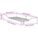 Cadru de pat Maroniu cerat 80 x 210 cm Lemn de pin masiv - WALTI WALTI