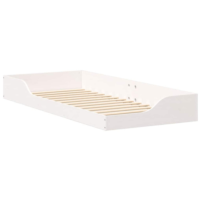 Cadru de pat Alb 90 x 210 cm Lemn de pin masiv - WALTI WALTI