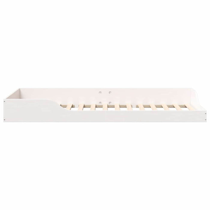 Cadru de pat Alb 100 x 210 cm Lemn de pin masiv - WALTI WALTI