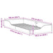 Cadru de pat Maroniu cerat 100 x 210 cm Lemn de pin masiv - WALTI WALTI