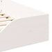 Cadru de pat Alb 80 x 220 cm Lemn de pin masiv - WALTI WALTI