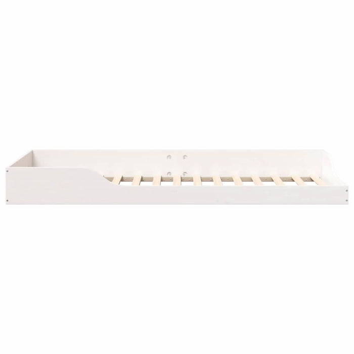 Cadru de pat Alb 80 x 220 cm Lemn de pin masiv - WALTI WALTI