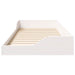 Cadru de pat Alb 90 x 220 cm Lemn de pin masiv - WALTI WALTI