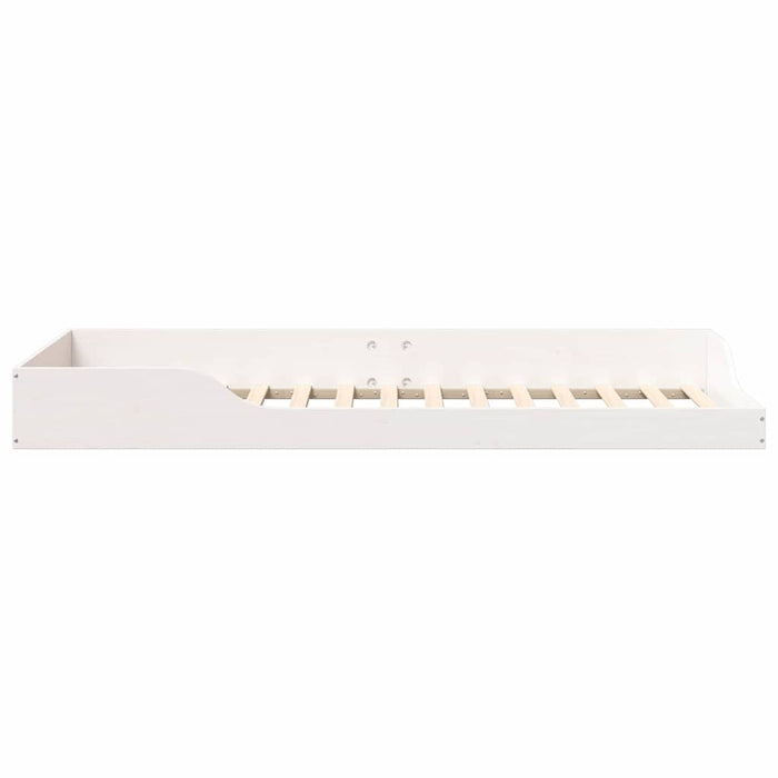 Cadru de pat Alb 90 x 220 cm Lemn de pin masiv - WALTI WALTI