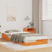 Cadru de pat Maroniu cerat 100 x 220 cm Lemn de pin masiv - WALTI WALTI
