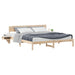 Cadru de pat cu headboard Maro 180 x 200 cm Lemn de pin masiv - WALTI WALTI