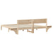 Cadru de pat cu headboard Maro 180 x 200 cm Lemn de pin masiv - WALTI WALTI
