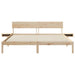 Cadru de pat cu headboard Maro 180 x 200 cm Lemn de pin masiv - WALTI WALTI