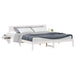 Cadru de pat cu headboard Alb 180 x 200 cm Lemn de pin masiv - WALTI WALTI