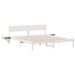 Cadru de pat cu headboard Alb 180 x 200 cm Lemn de pin masiv - WALTI WALTI