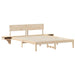 Cadru de pat cu headboard Maro 160 x 200 cm Lemn de pin masiv - WALTI WALTI