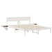 Cadru de pat cu headboard Alb 160 x 200 cm Lemn de pin masiv - WALTI WALTI