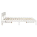 Cadru de pat cu headboard Alb 160 x 200 cm Lemn de pin masiv - WALTI WALTI