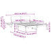 Cadru de pat cu headboard Alb 160 x 200 cm Lemn de pin masiv - WALTI WALTI