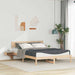 Cadru de pat cu headboard Maro 150 x 200 cm Lemn de pin masiv - WALTI WALTI