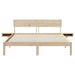 Cadru de pat cu headboard Maro 150 x 200 cm Lemn de pin masiv - WALTI WALTI