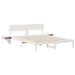 Cadru de pat cu headboard Alb 150 x 200 cm Lemn de pin masiv - WALTI WALTI