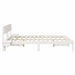 Cadru de pat cu headboard Alb 150 x 200 cm Lemn de pin masiv - WALTI WALTI