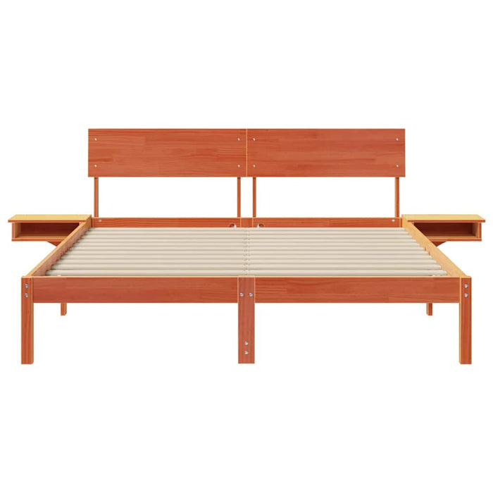 Cadru de pat Maroniu cerat 150 x 200 cm Lemn de pin masiv - WALTI WALTI