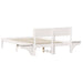 Cadru de pat cu headboard Alb 140 x 200 cm Lemn de pin masiv - WALTI WALTI